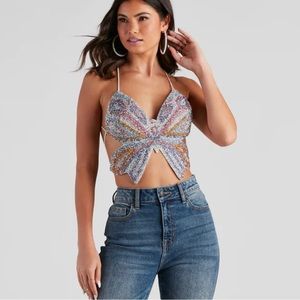 Windsor Butterfly Top Size M